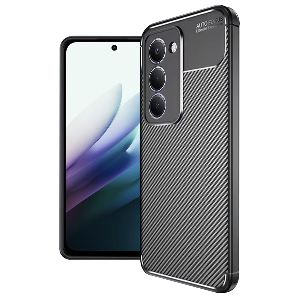 Case for Xiaomi Redmi 15 5G / 15 4G, Techsuit, CarbonFiber, Black