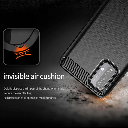Kuori Xiaomi Redmi 9 Power / 9T:lle, Techsuit, Hiili, Musta