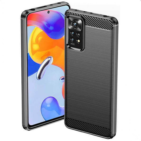 Kuori Xiaomi Redmi Note 12 Pro 4G / Note 11 Pro 5G / Note 11 Pro, Techsuit, Hiili, Musta