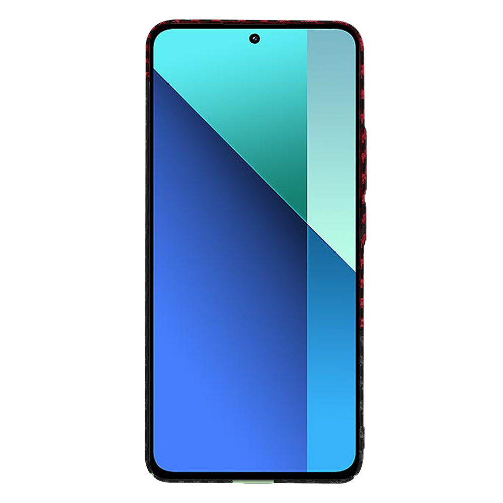 Kuori Xiaomi Redmi Note 13 4G:lle, Techsuit, Carbonite FiberShell, Musta Punainen