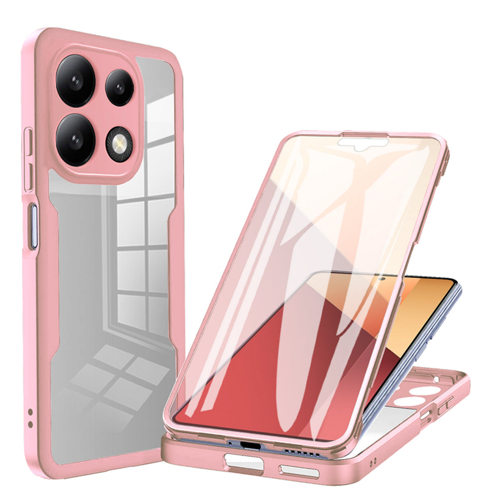 Kuori Xiaomi Redmi Note 13 4G:lle, Techsuit, ColorVerse 360, vaaleanpunainen
