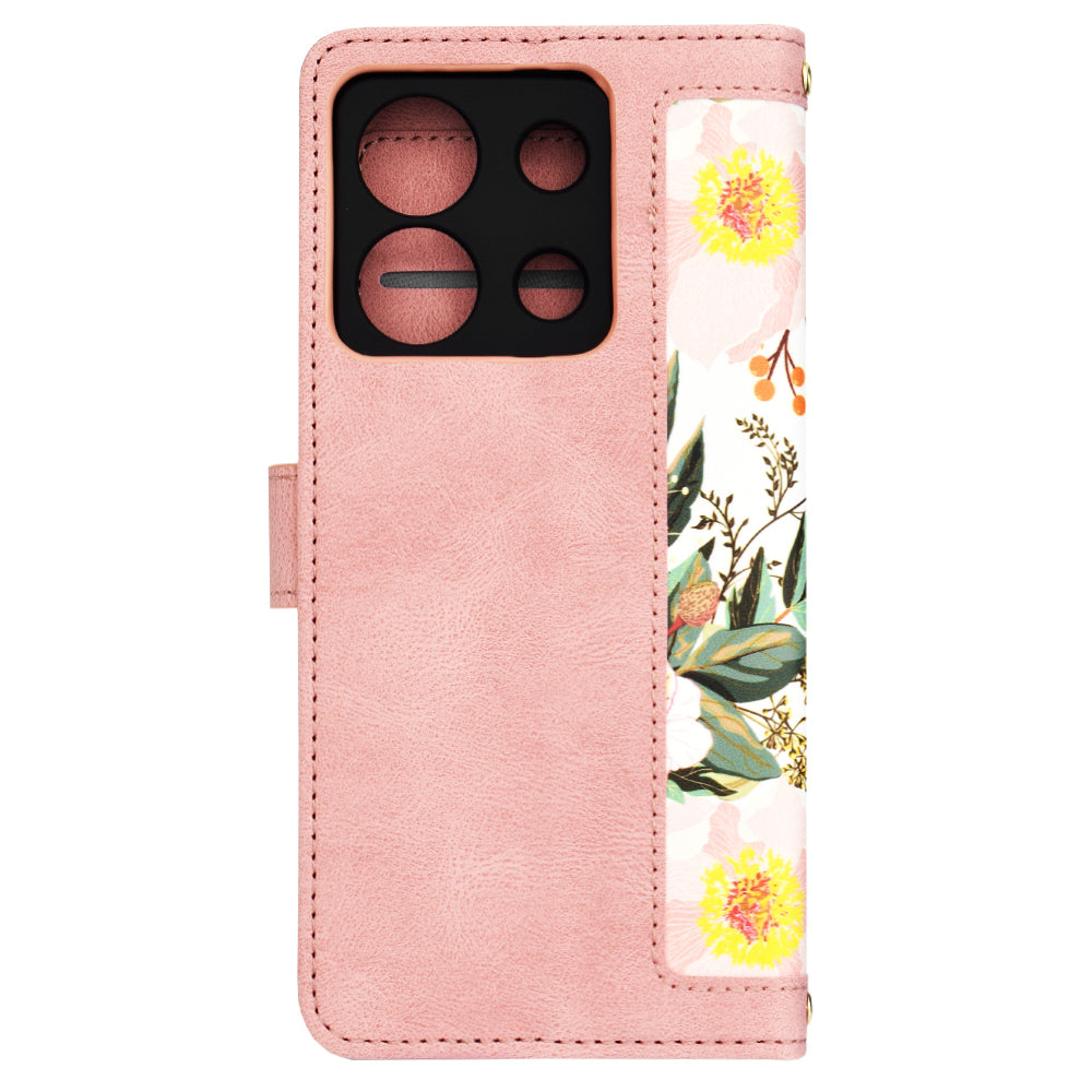 Kuori Xiaomi Redmi Note 13 5G:lle, Techsuit, FlipCraft, Vaaleanpunainen