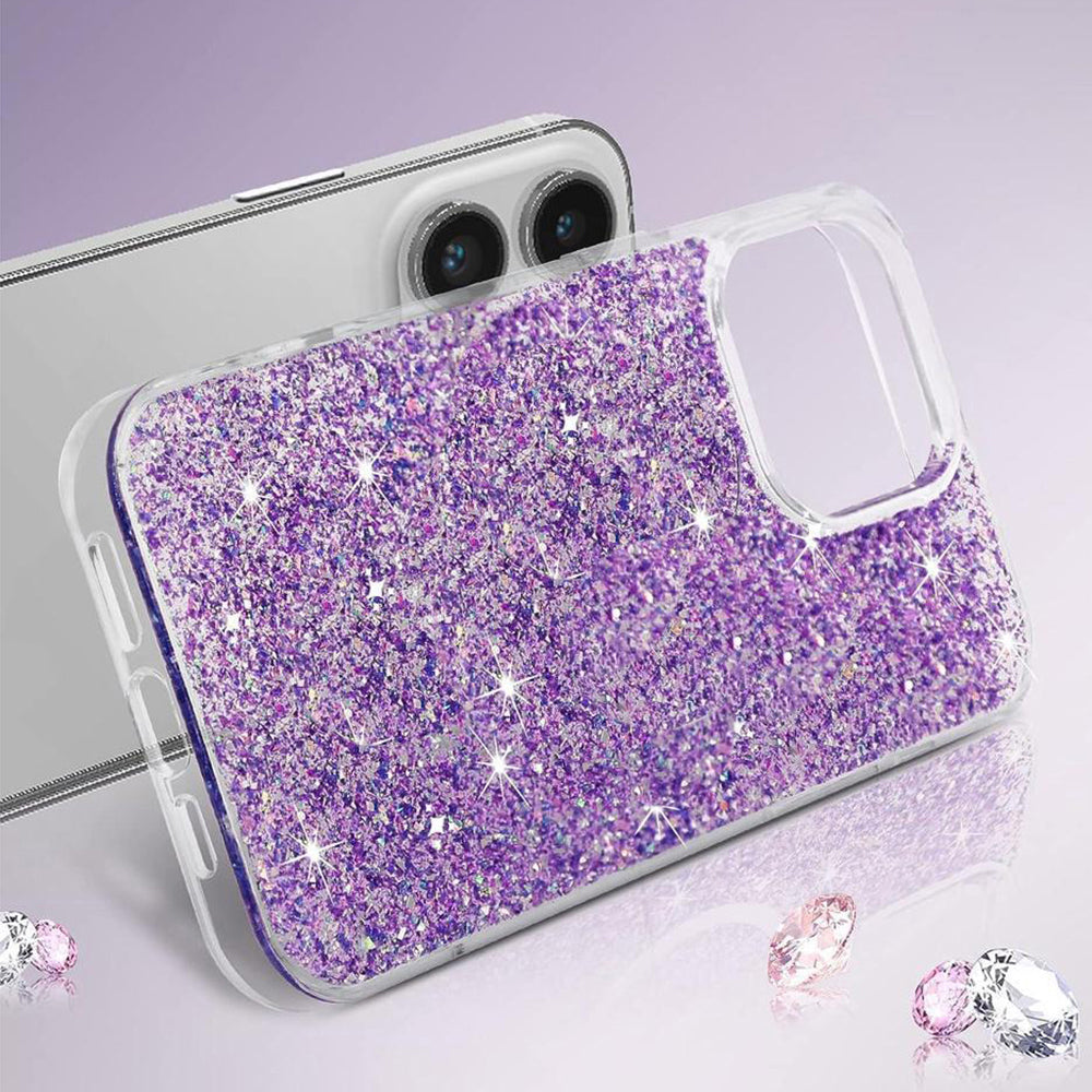 Kuori Xiaomi Redmi Note 13 5G:lle, Techsuit, Kimaltava Glitter, Sininen