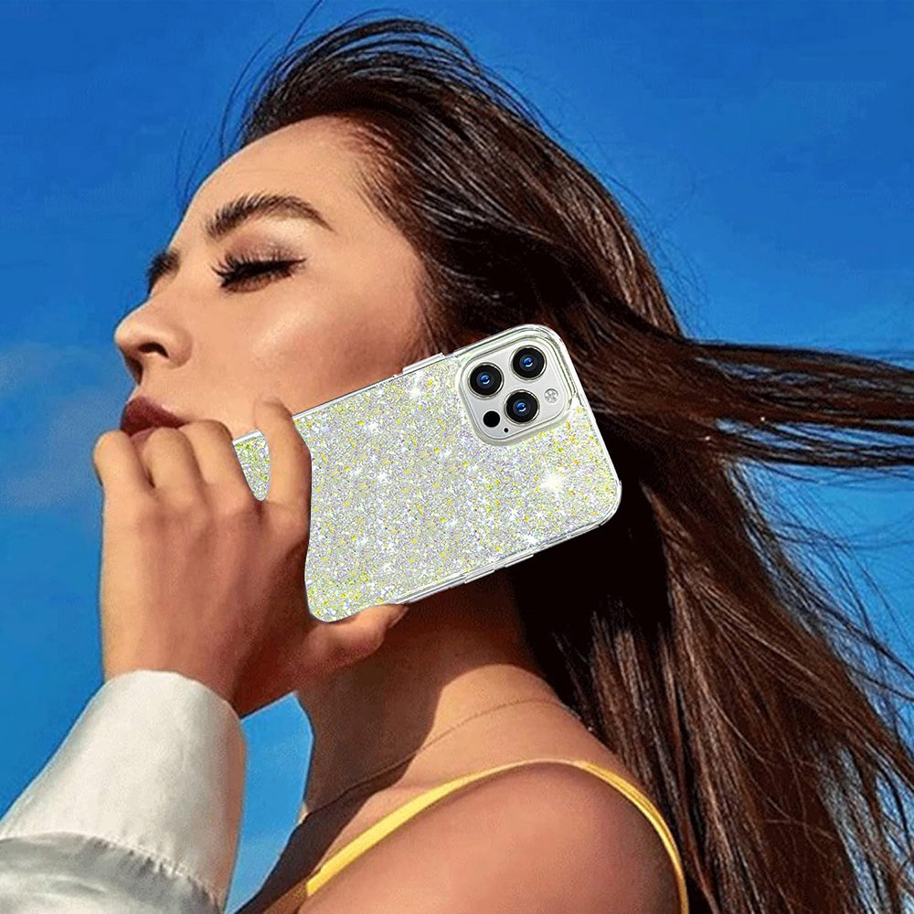 Kuori Xiaomi Redmi Note 13 5G:lle, Techsuit, Kimaltava Glitter, Sininen