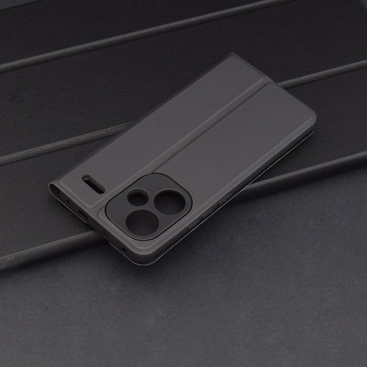 Kuori Xiaomi Redmi Note 13 Pro+:lle, Techsuit, Magskin Book, Musta
