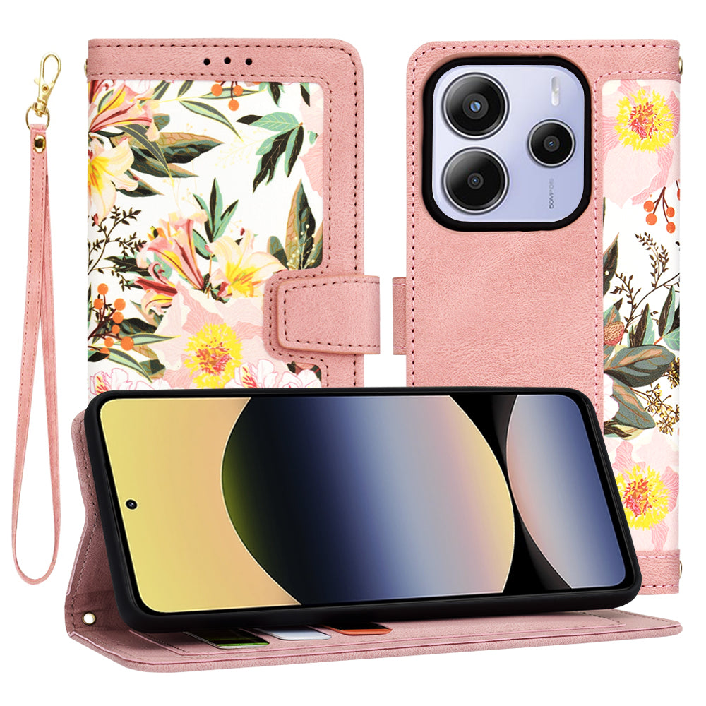 Kuori Xiaomi Redmi Note 14 5G:lle, Techsuit, FlipCraft, Vaaleanpunainen