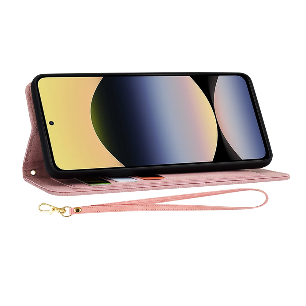 Kuori Xiaomi Redmi Note 14 5G:lle, Techsuit, FlipCraft, Vaaleanpunainen