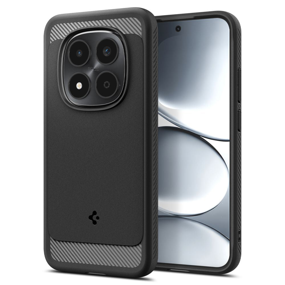 Suojakotelo Xiaomi Redmi Note 15 Pro 5G:lle, Spigen, Rugged Armor, Mattamusta ACS10460