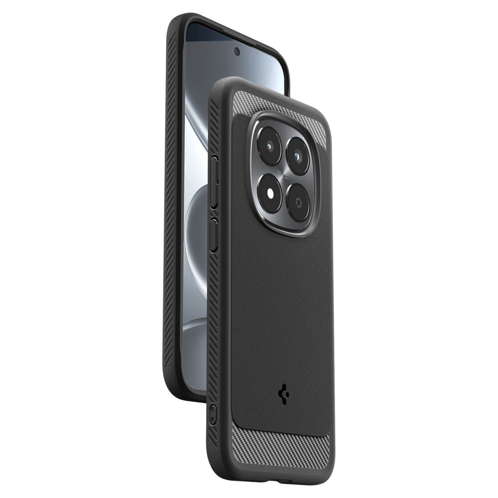 Suojakotelo Xiaomi Redmi Note 15 Pro 5G:lle, Spigen, Rugged Armor, Mattamusta ACS10460