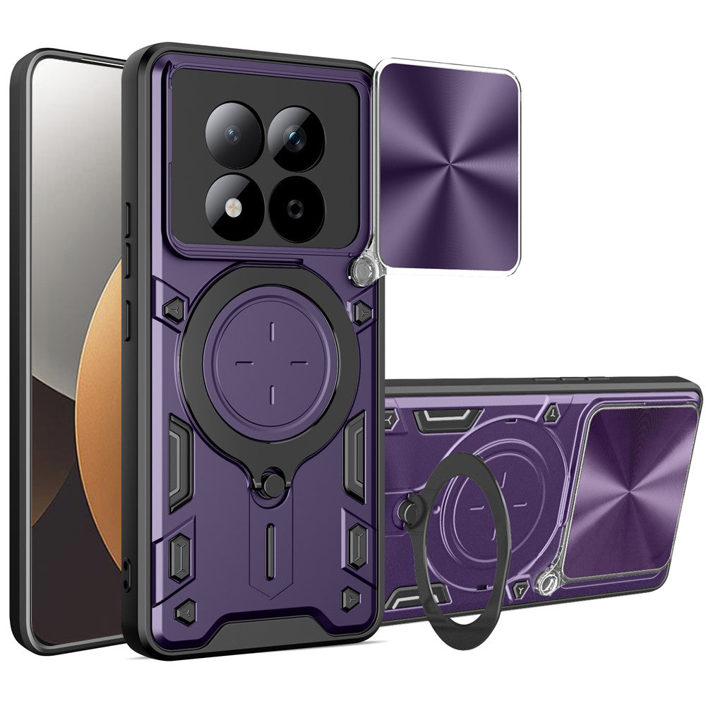 Suojakotelo Xiaomi Redmi Note 15 Pro 5G:lle, Techsuit, CamGuard Pro, Violetti