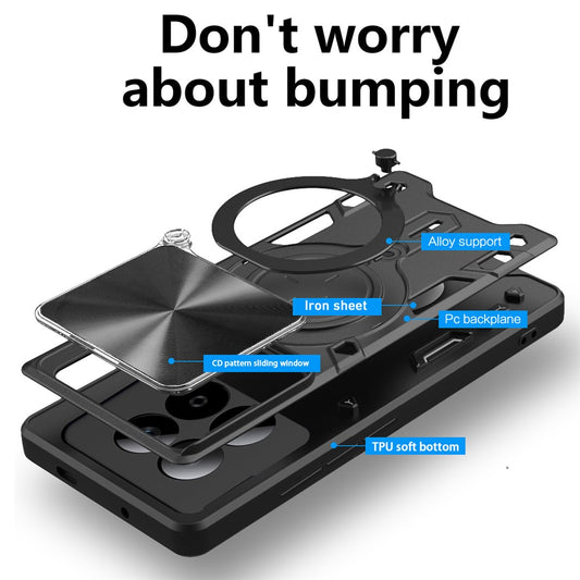 Suojakotelo Xiaomi Redmi Note 15 Pro 5G:lle, Techsuit, CamGuard Pro, Musta