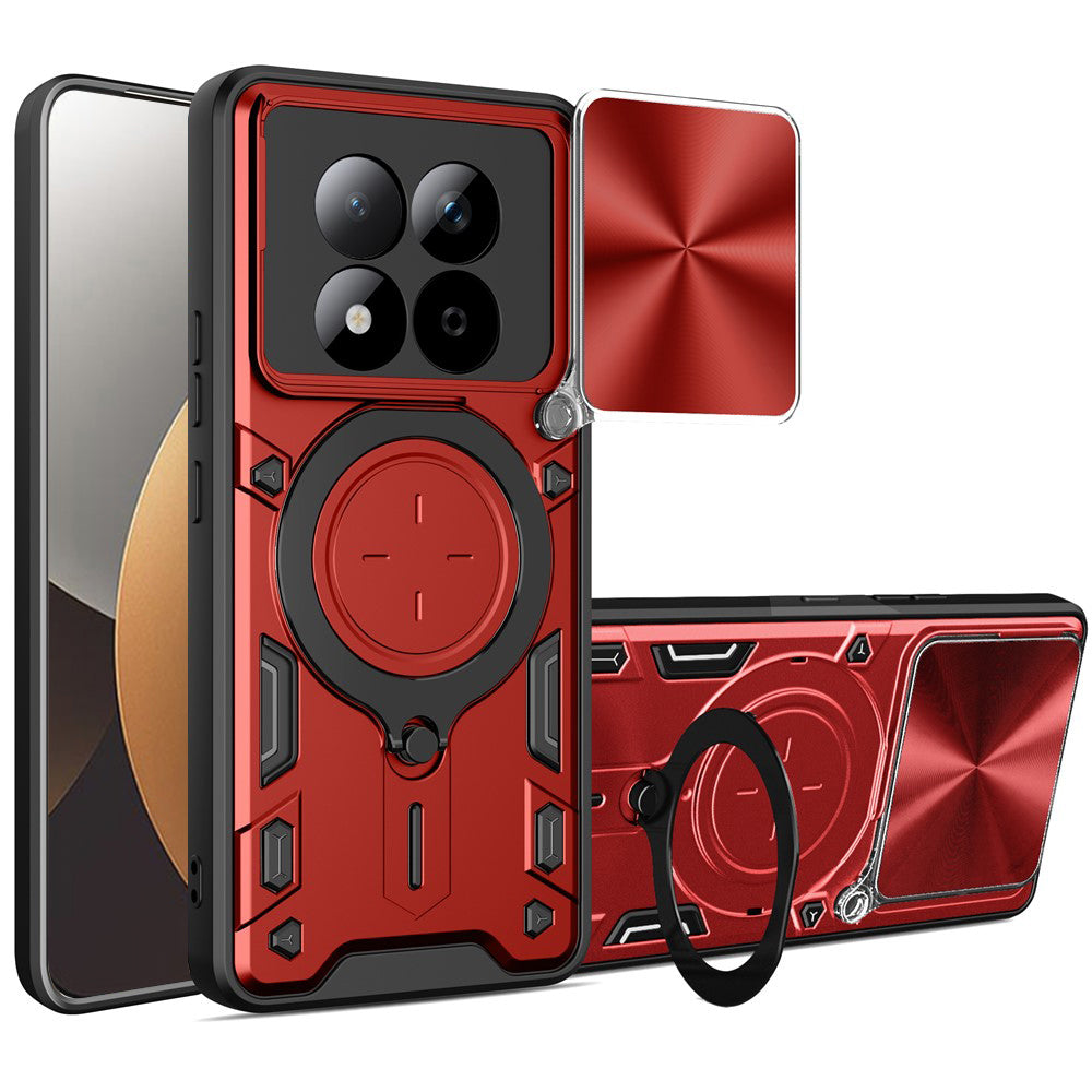 Suojakotelo Xiaomi Redmi Note 15 Pro 5G:lle, Techsuit, CamGuard Pro, Punainen