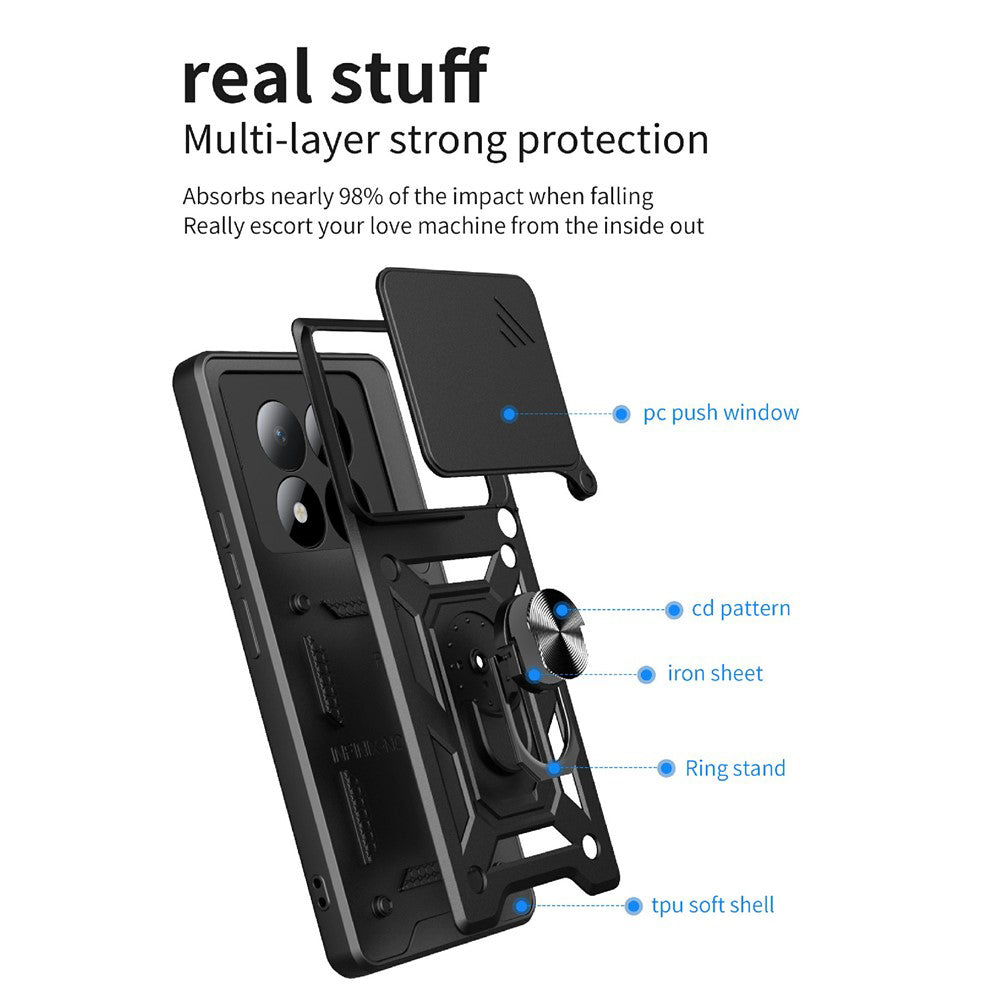 Suojakotelo Xiaomi Redmi Note 15 Pro 5G:lle, Techsuit, CamShield, Kultainen