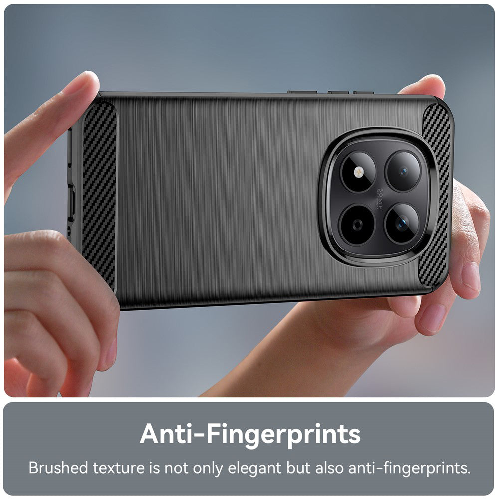 Suojakotelo Xiaomi Redmi Note 15 Pro 5G:lle, Techsuit, Carbon, Musta