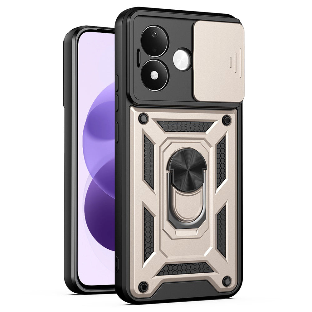 Suojakuori Xiaomi Redmi Note 17 4G / Note 17 5G -puhelimelle, Techsuit, CamShield, kultainen
