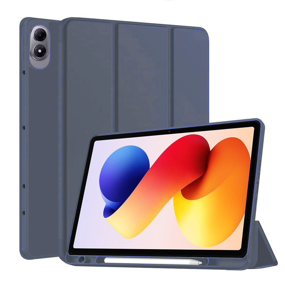 Suojakotelo Xiaomi Redmi Pad 2 Pro:lle, Techsuit, Flex Trifold, Tummansininen