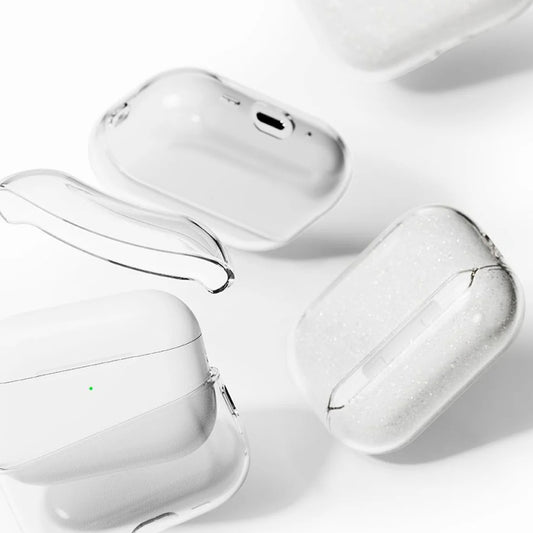 Ringke Air Glitter -suojakotelo Apple AirPods 3:lle, Läpinäkyvä
