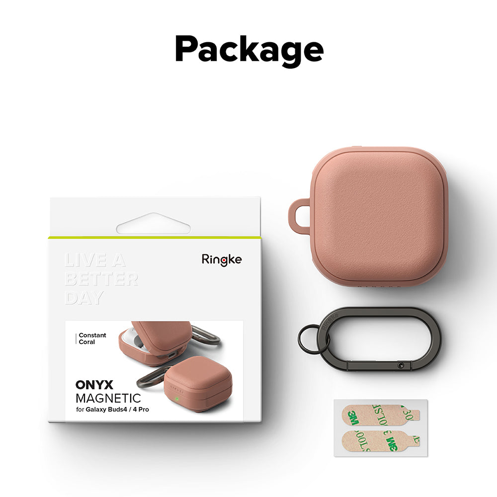 Ringke Onyx Magnetic -kotelo Samsung Galaxy Buds4 Prolle, pronssi