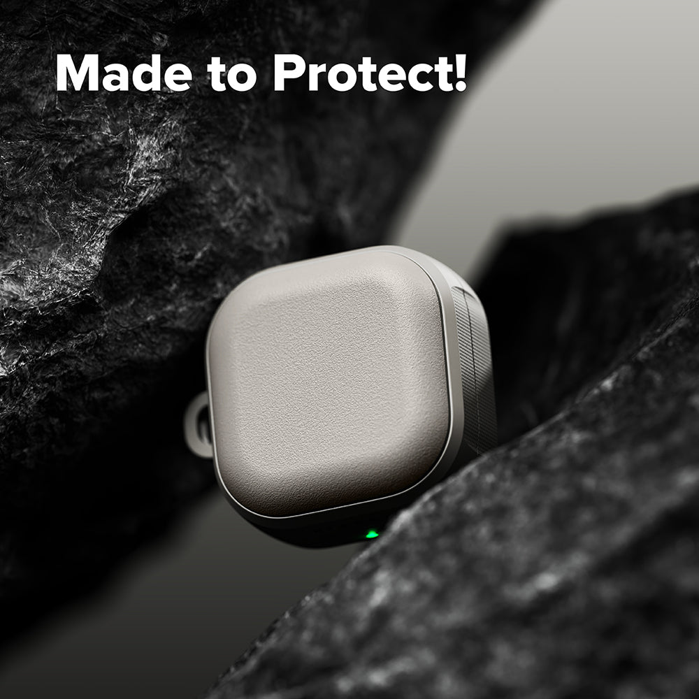 Ringke Onyx Magnetic -suojakotelo Samsung Galaxy Buds4 / Buds4 Prolle, Harmaa