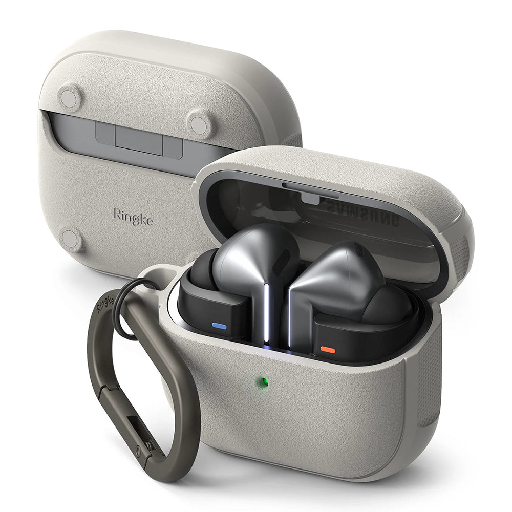 Ringke Onyx Magnetic -kuori Samsung Galaxy Buds3 FE / Buds3 Pro / Buds3, harmaa