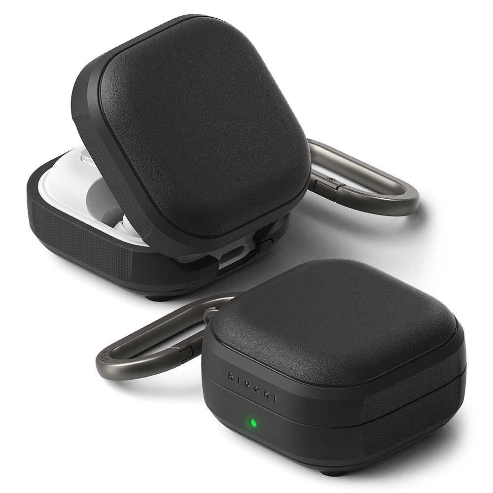 Ringke Onyx Magnetic -kotelo Samsung Galaxy Buds4 / Buds4 Prolle, Musta