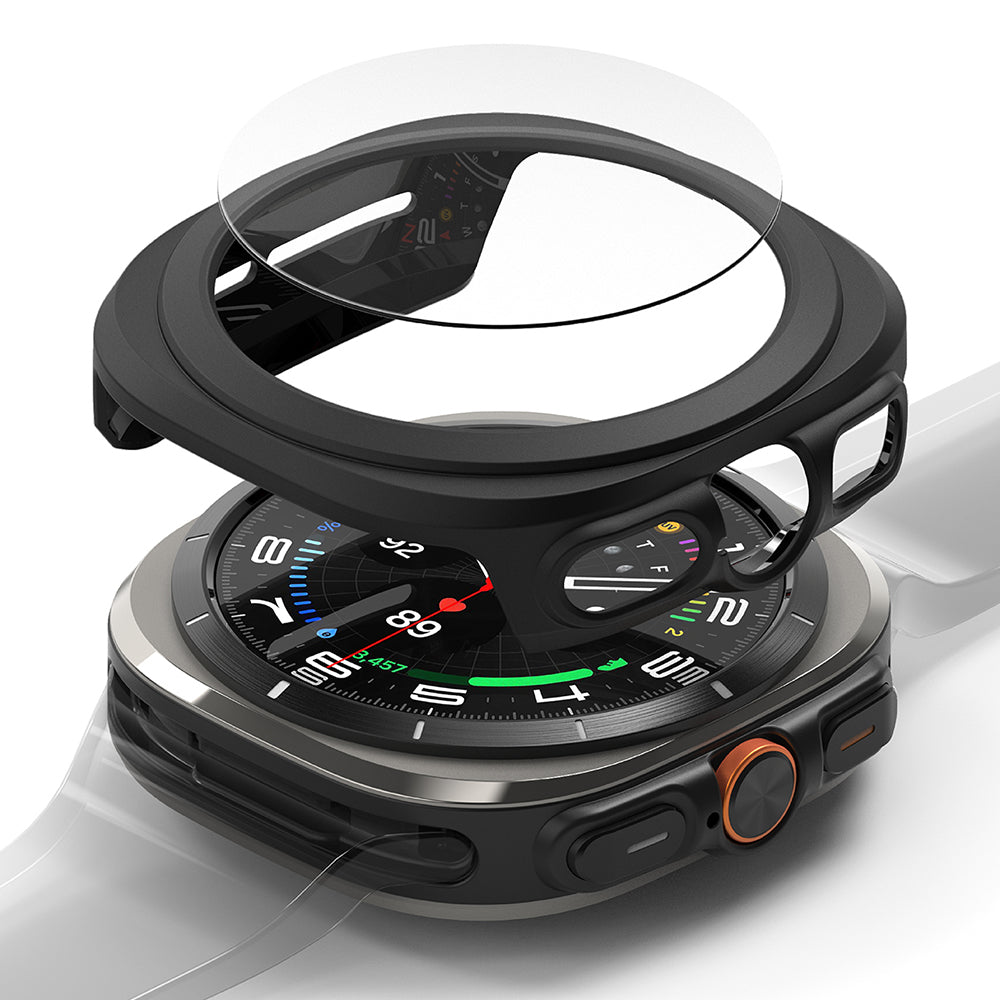 Ringke Slim -kuori Samsung Galaxy Watch Ultra -kellolle, mattamusta