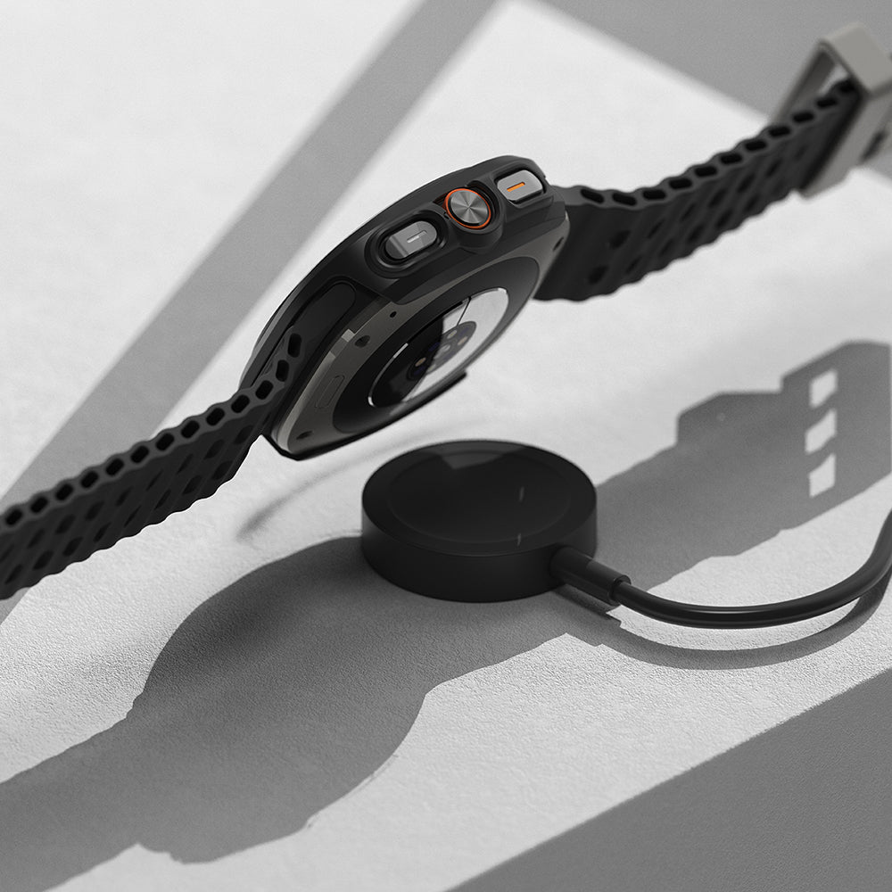 Ringke Slim -kuori Samsung Galaxy Watch Ultra -kellolle, mattamusta