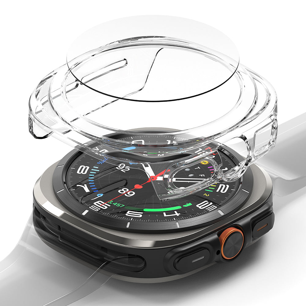 Ringke Slim -kuori Samsung Galaxy Watch Ultra -älykellolle, läpinäkyvä