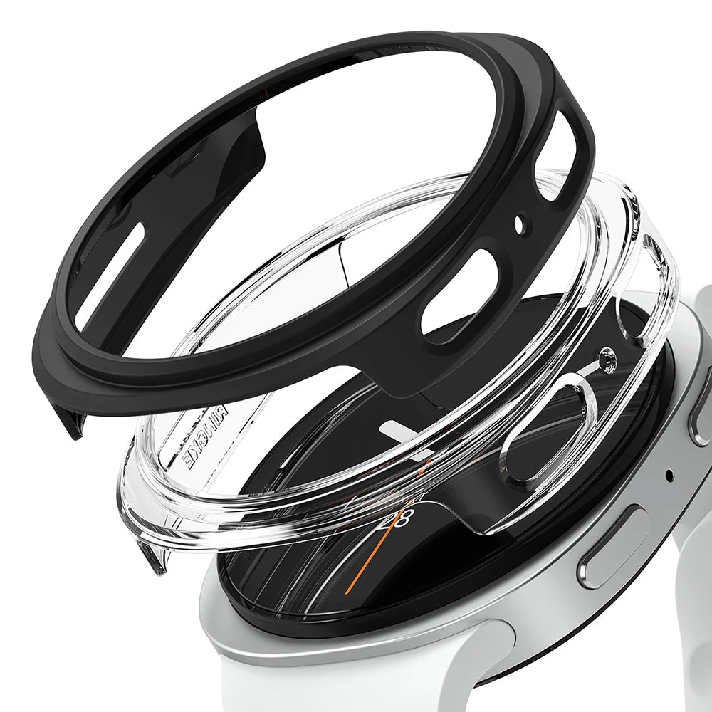Ringke Slim -kuori Samsung Galaxy Watch8 40 mm:lle, 2 kappaleen setti, mattamusta