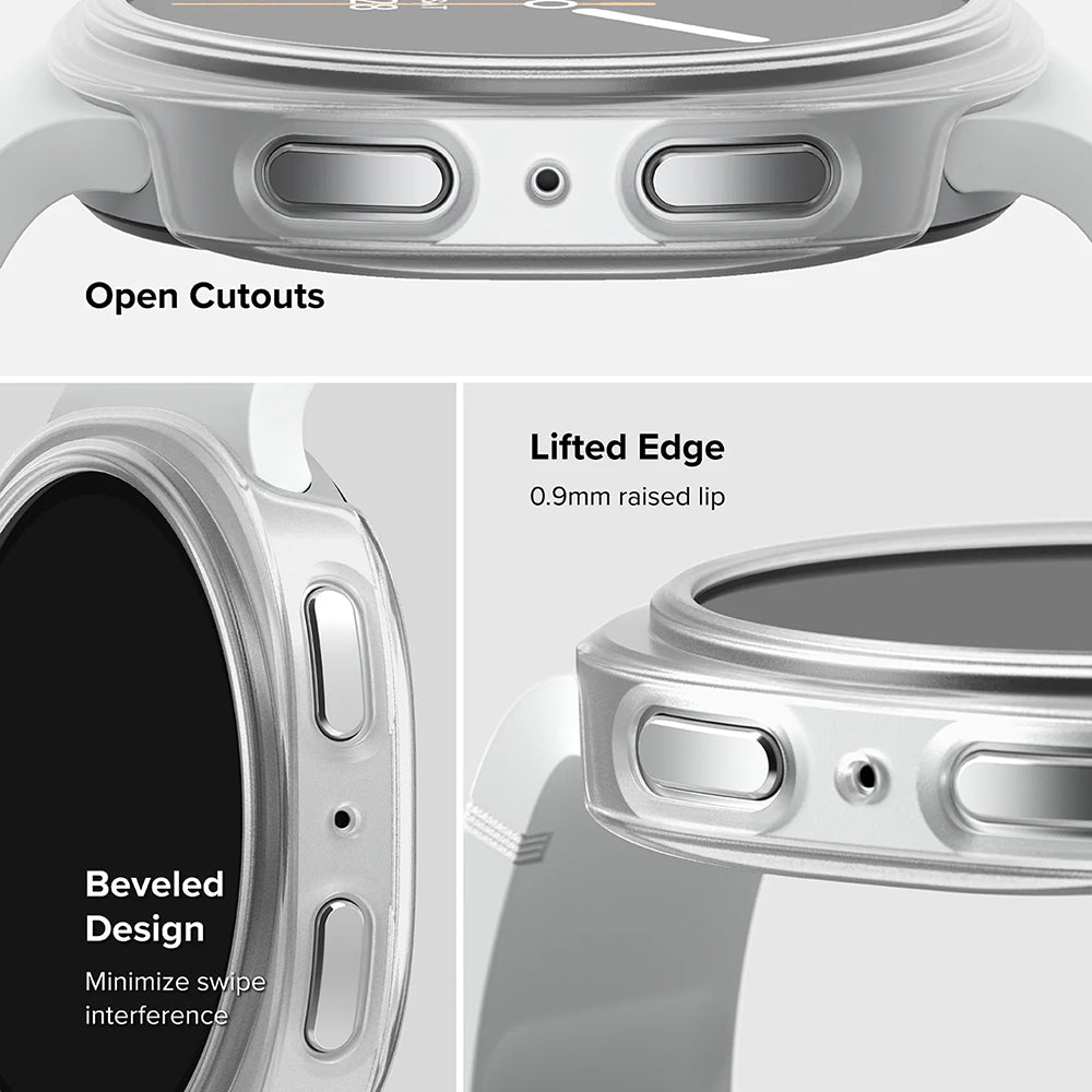 Ringke Slim -kuori Samsung Galaxy Watch8 44 mm:lle, 2 kappaleen setti, läpinäkyvä