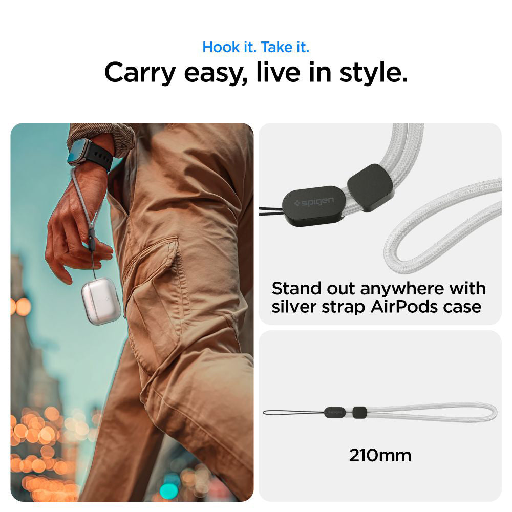 Spigen Liquid Crystal -suojakotelo Apple AirPods Pro 3:lle, Läpinäkyvä ACS10019