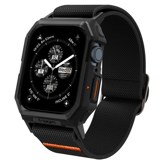 Spigen Lite Fit Pro -kotelo Apple Watch 44mm Seriesille, Mattamusta ACS07103