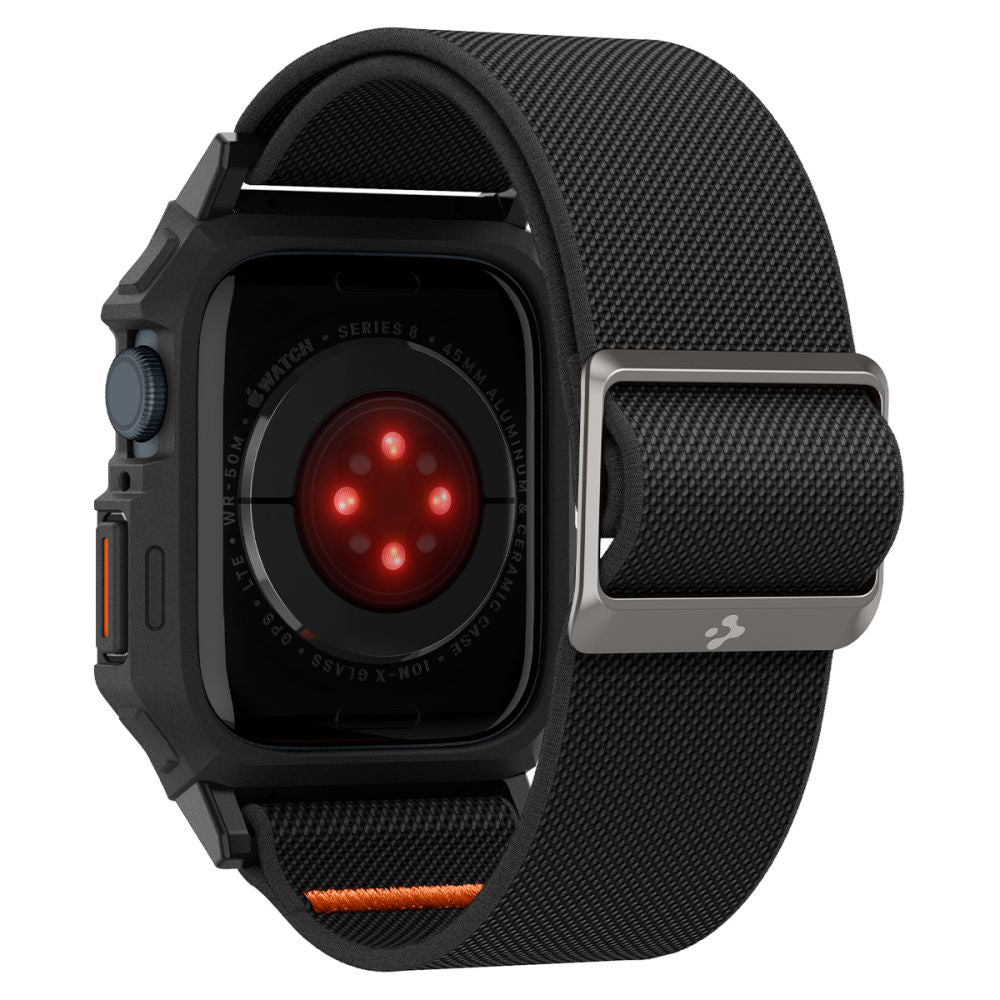 Spigen Lite Fit Pro -kotelo Apple Watch 44mm Seriesille, Mattamusta ACS07103