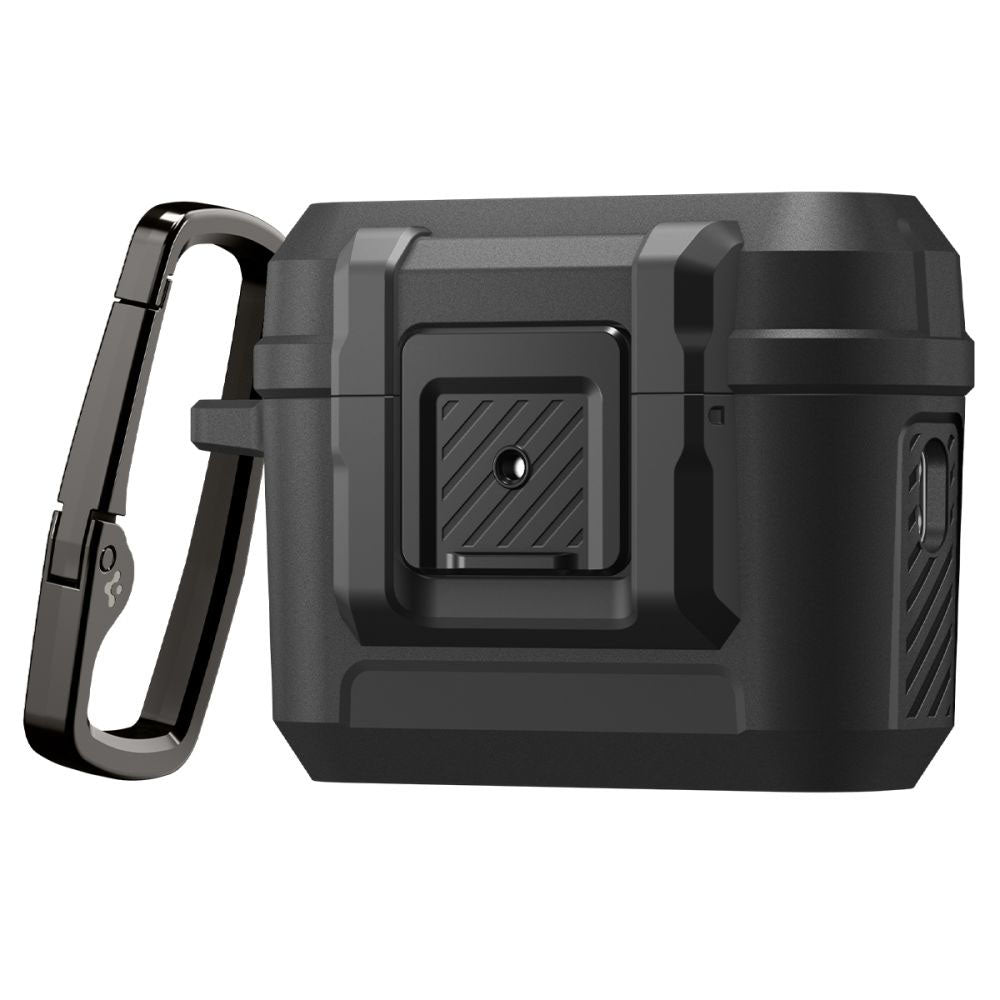 Spigen Lock Fit -suojakotelo Apple AirPods Pro 3:lle, Mattamusta ACS09825