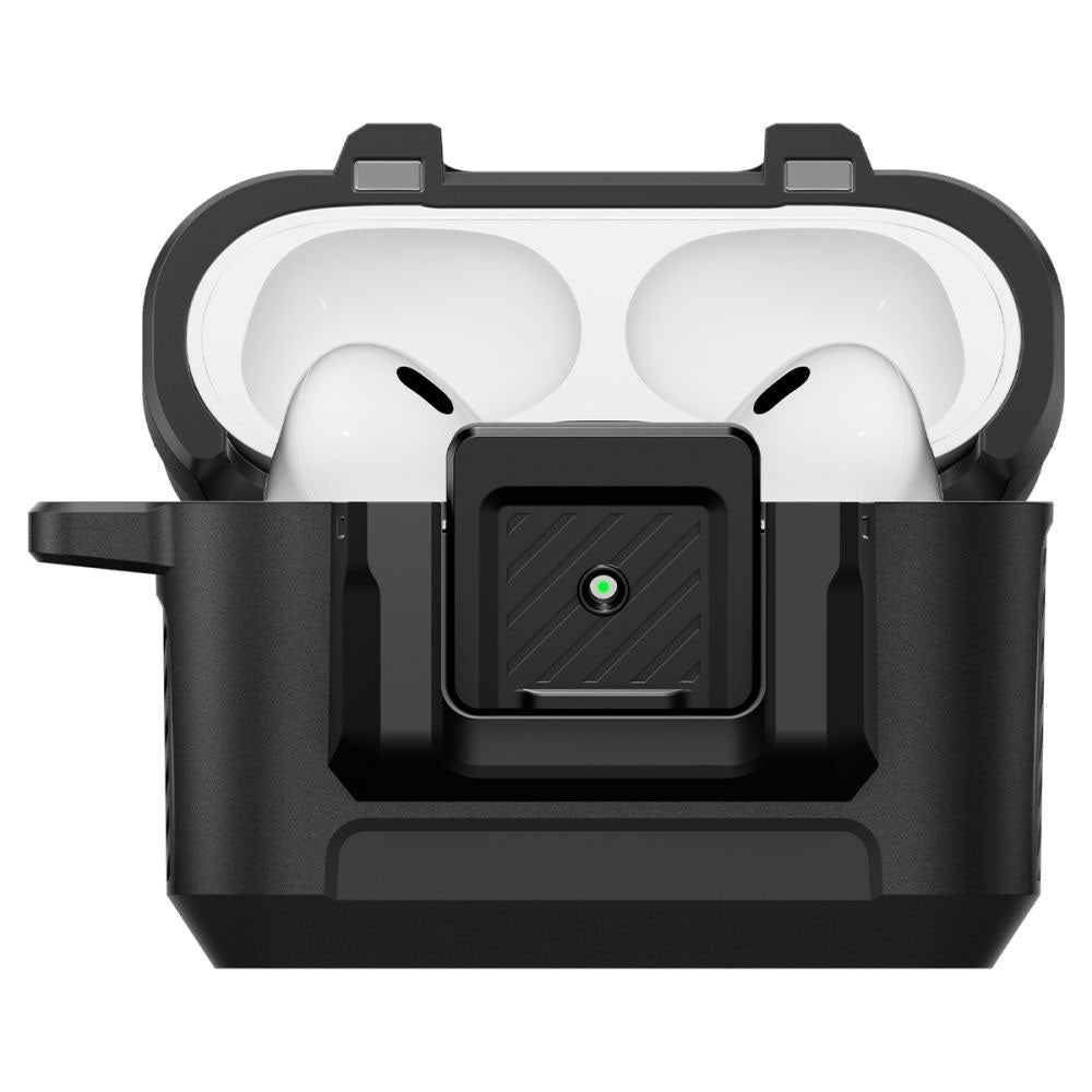 Spigen Lock Fit -suojakotelo Apple AirPods Pro 3:lle, Mattamusta ACS09825