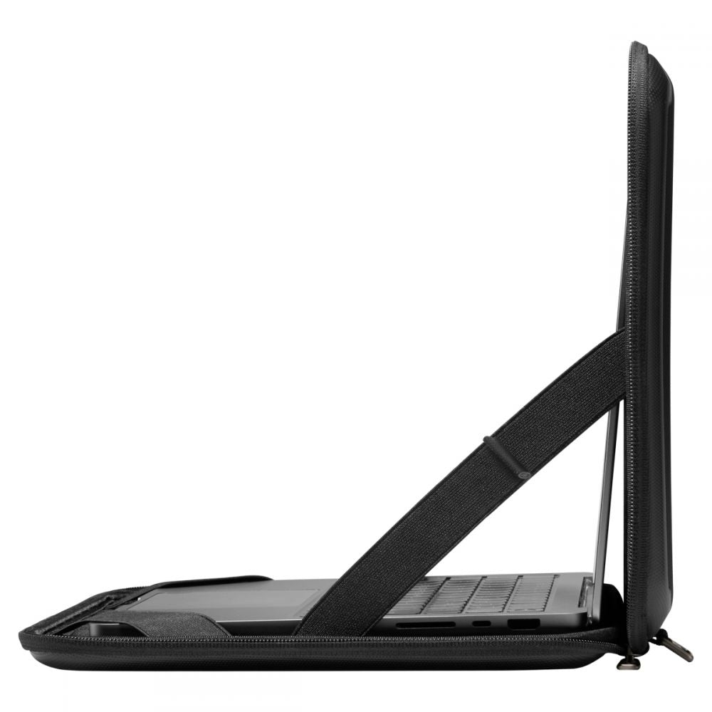 Spigen Rugged Armor -laukku kannettavalle tietokoneelle 13 tuumaa - 14 tuumaa, musta AFA04270