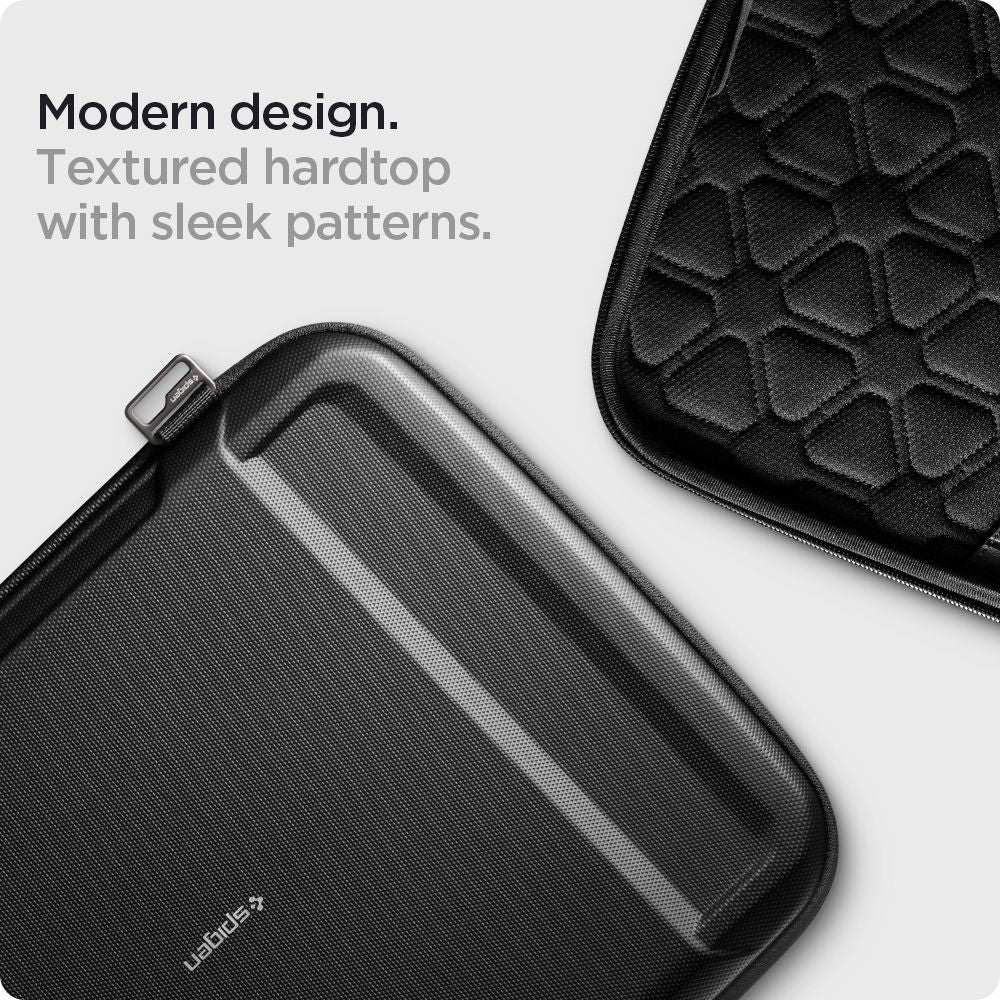Spigen Rugged Armor -laukku kannettavalle tietokoneelle 13 tuumaa - 14 tuumaa, musta AFA04270
