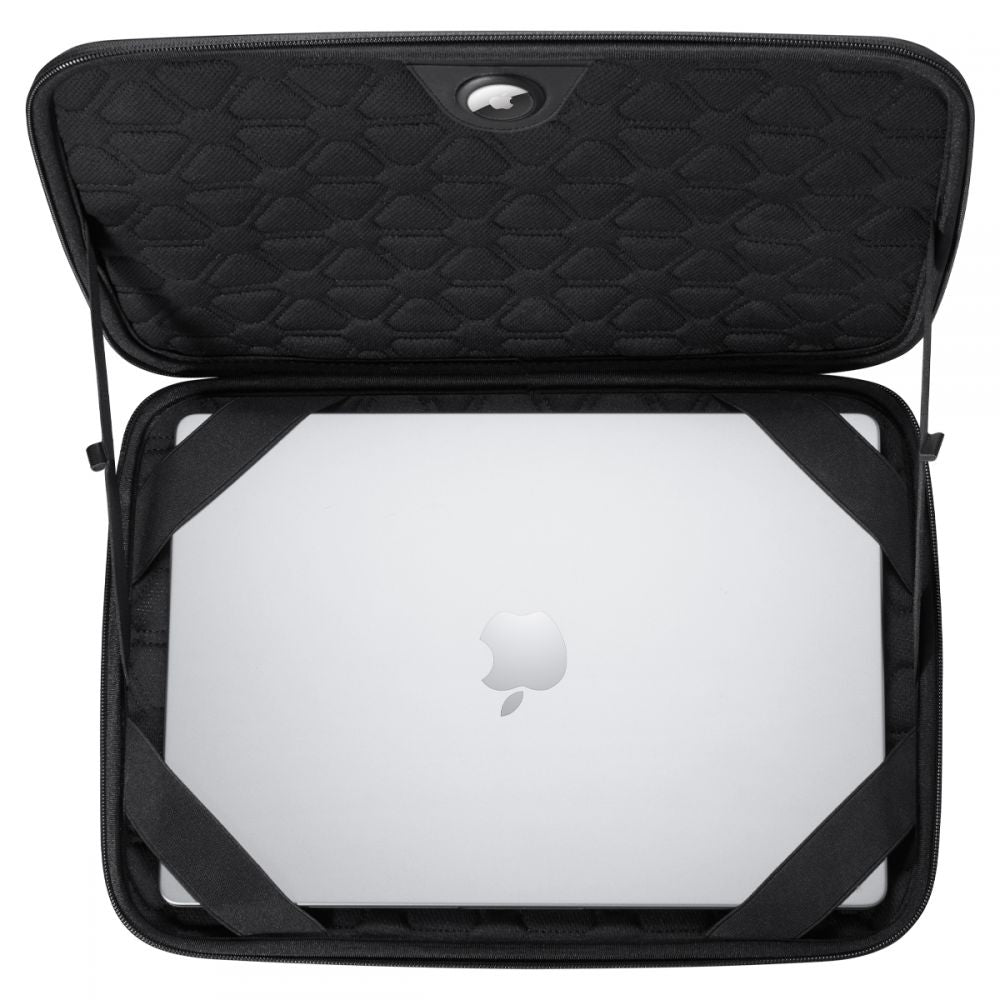 Spigen Rugged Armor -laukku kannettavalle tietokoneelle 13 tuumaa - 14 tuumaa, musta AFA04270