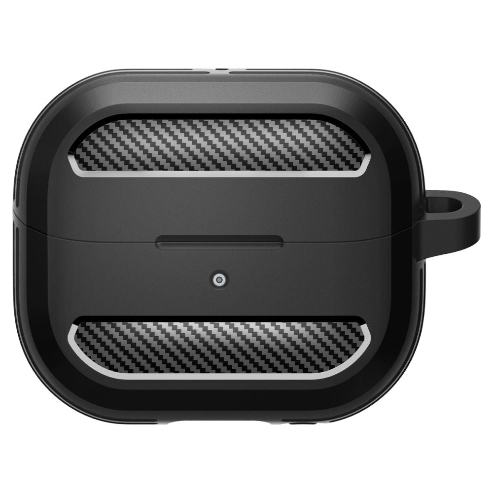 Spigen Rugged Armor -suojakotelo Samsung Galaxy Buds3 FE / Buds3 Pro / Buds3 -kuulokkeille, Musta ACS08330