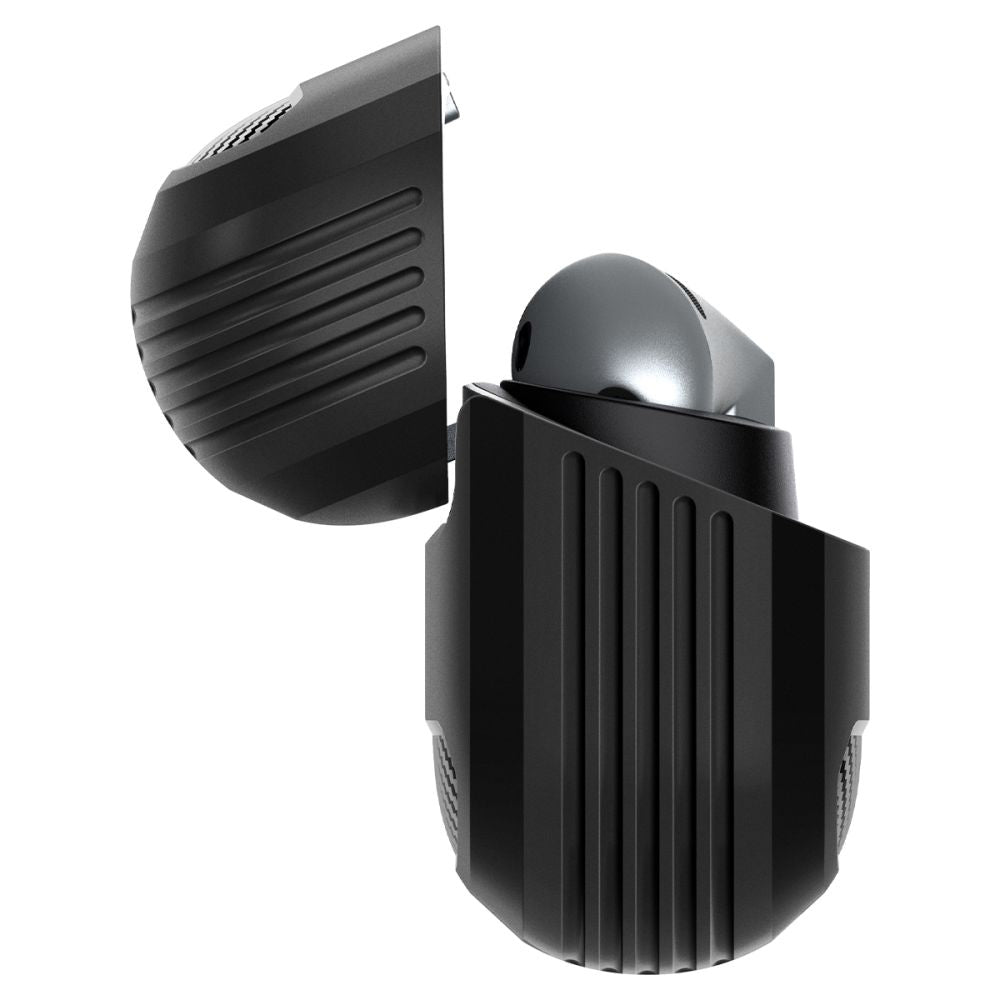 Spigen Rugged Armor -suojakotelo Samsung Galaxy Buds3 FE / Buds3 Pro / Buds3 -kuulokkeille, Musta ACS08330