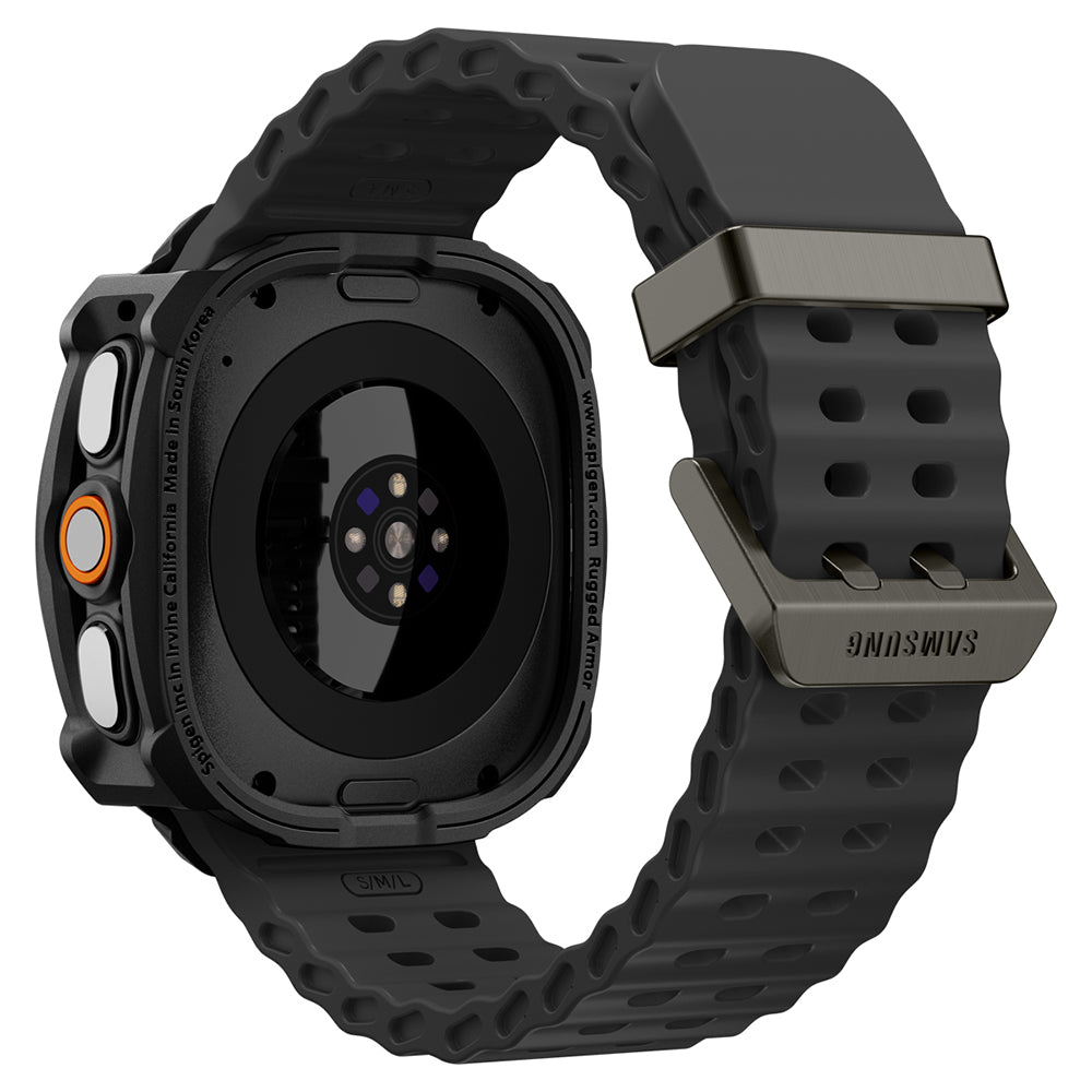 Spigen Rugged Armor -kuori Samsung Galaxy Watch Ultra2:lle, mattamusta ACS11611