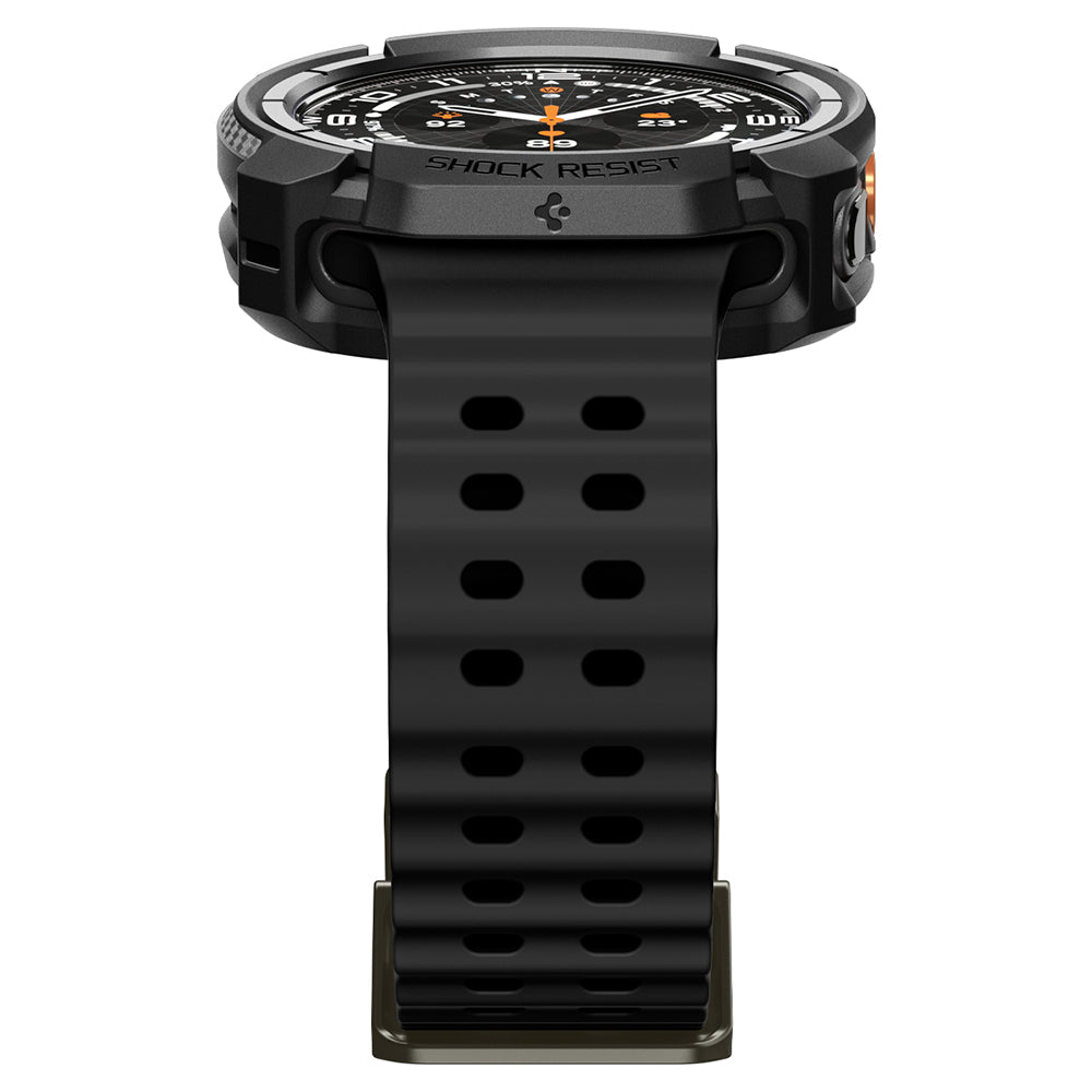 Spigen Rugged Armor -kuori Samsung Galaxy Watch Ultra2:lle, mattamusta ACS11611