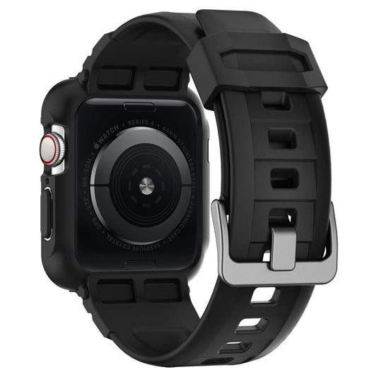 Spigen Rugged Armor Pro -kuori Apple Watch 44mm -sarjalle, musta 062CS25324