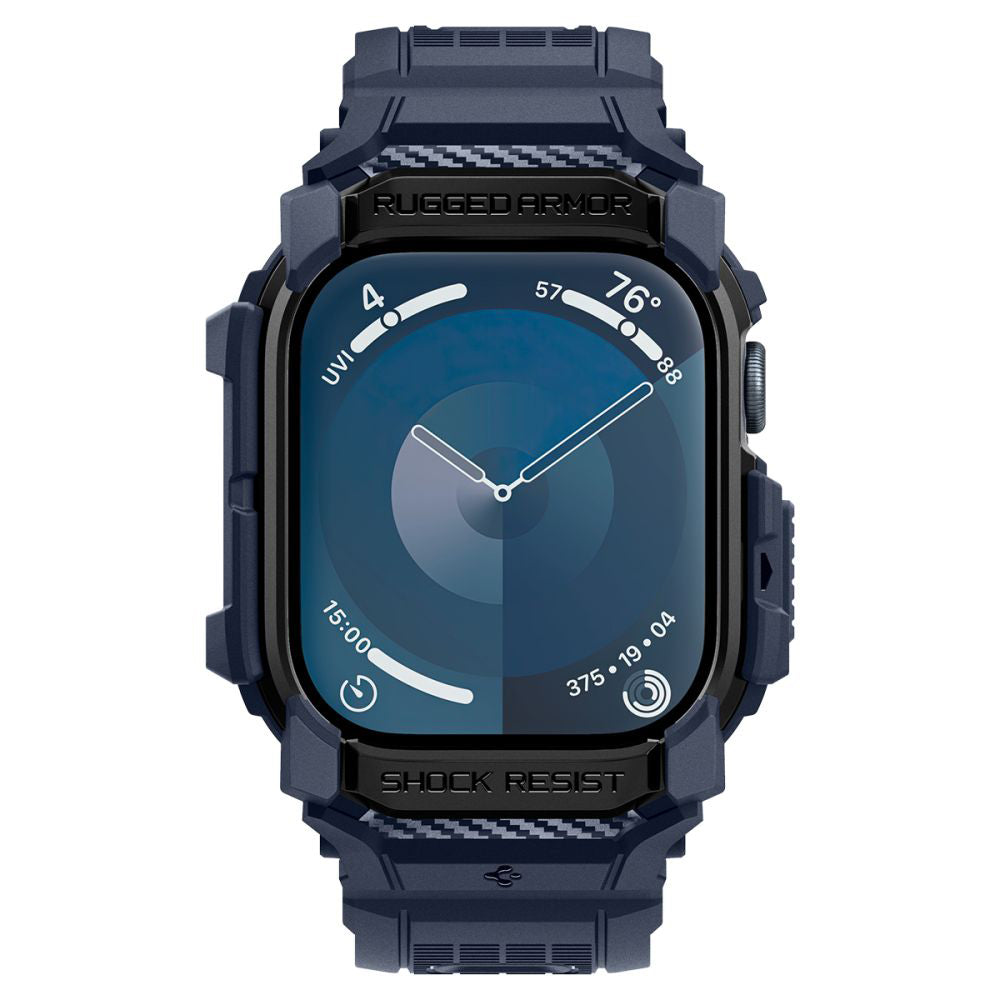 Spigen Rugged Armor Pro Case for Apple Watch Series 10 / 11 46mm, Navy Blue