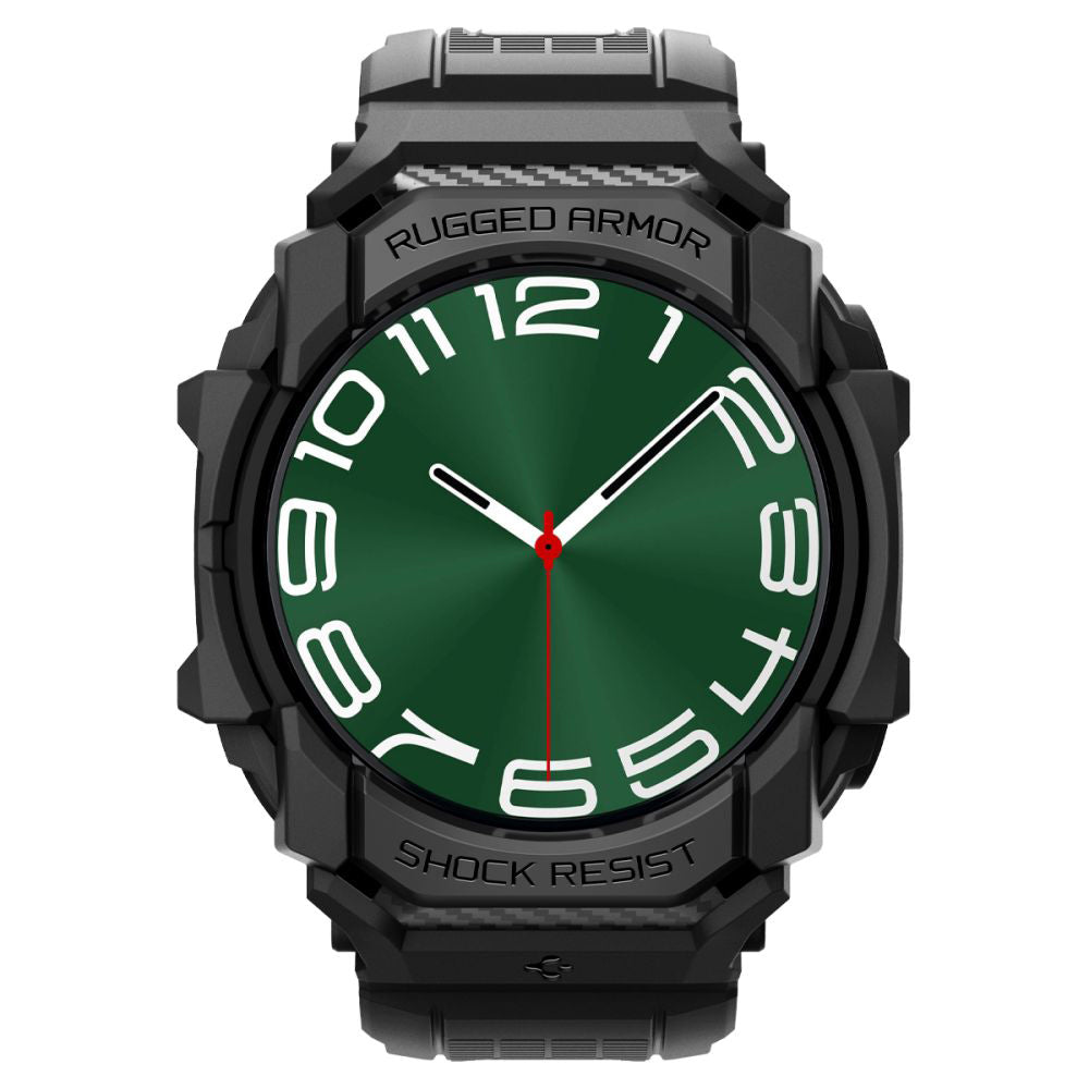 Spigen Rugged Armor Pro -kuori Samsung Galaxy Watch Ultra -kellolle, musta ACS08427