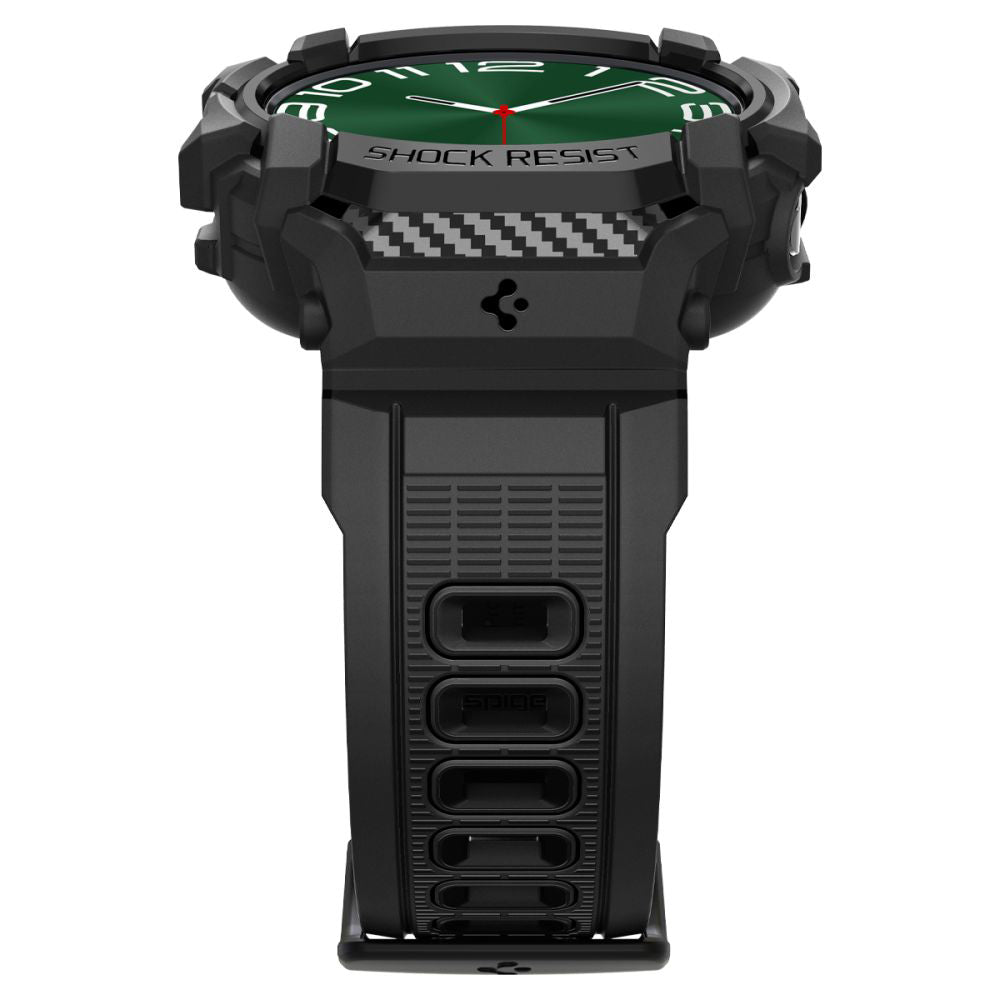 Spigen Rugged Armor Pro -kuori Samsung Galaxy Watch Ultra -kellolle, musta ACS08427