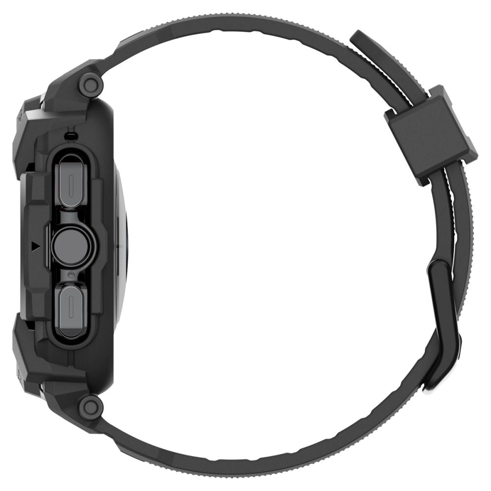 Spigen Rugged Armor Pro -kuori Samsung Galaxy Watch Ultra -kellolle, musta ACS08427
