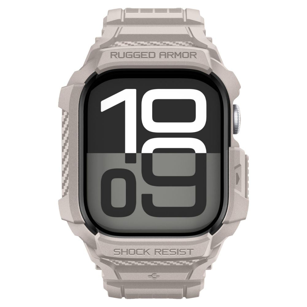Spigen Rugged Armor Pro V2 Case for Apple Watch Series 10 / 11 42mm, Beige