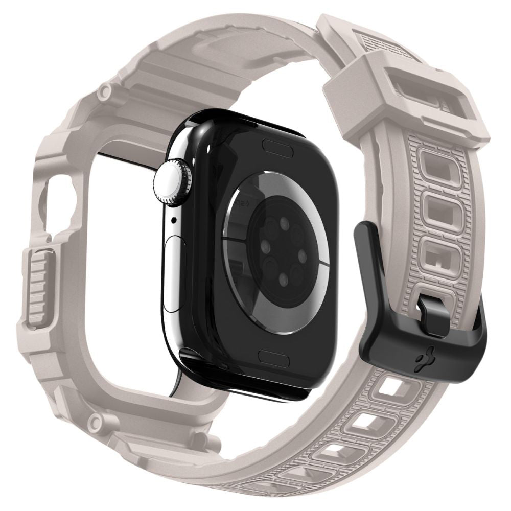 Spigen Rugged Armor Pro V2 -suojakotelo Apple Watch Series 10 / 11 46mm, Beige ACS10506