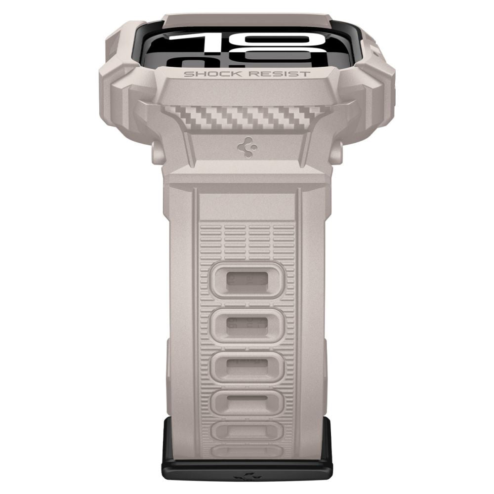 Spigen Rugged Armor Pro V2 -suojakotelo Apple Watch Series 10 / 11 46mm, Beige ACS10506